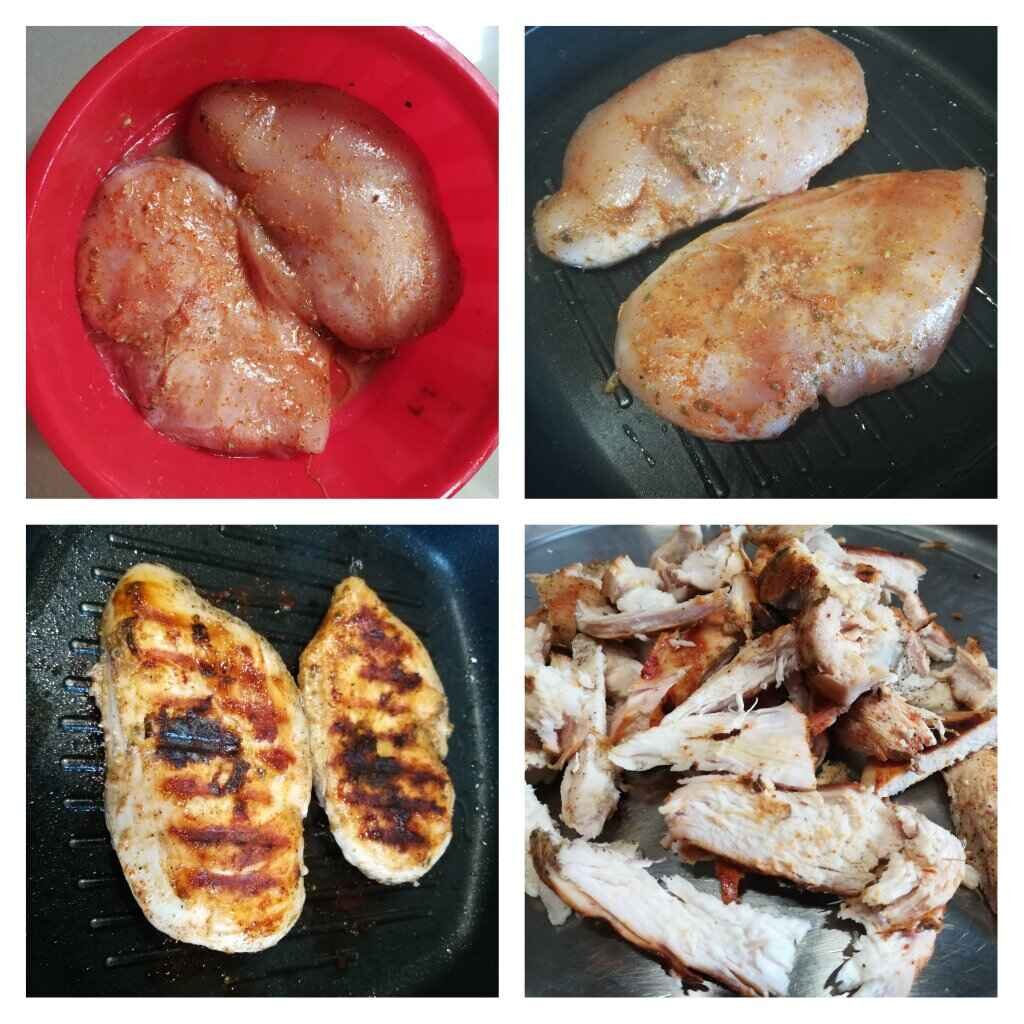 Step-by-step grilled chicken