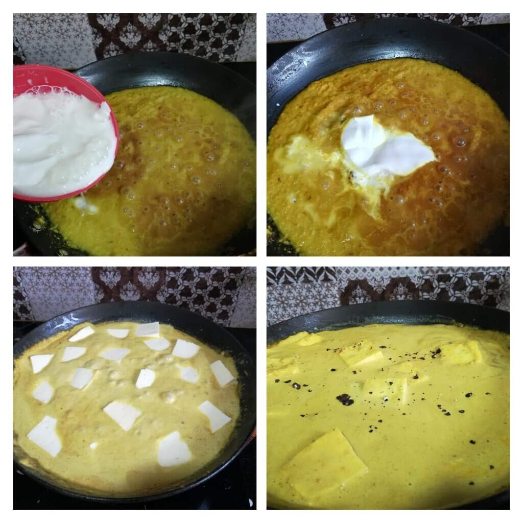 Step-by-Step Malai Paneer Curry