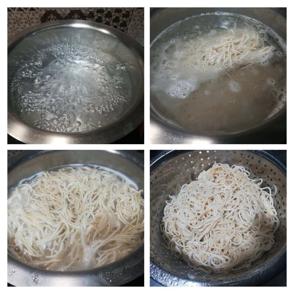 step by step boiled noodles
