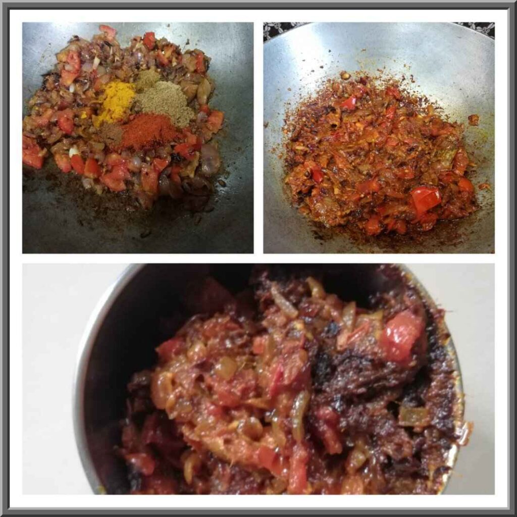 step by step making of Indian Base Gravy