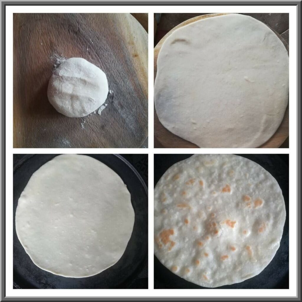 making of paratha step by step