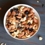 A bowl full of healthy trail mix