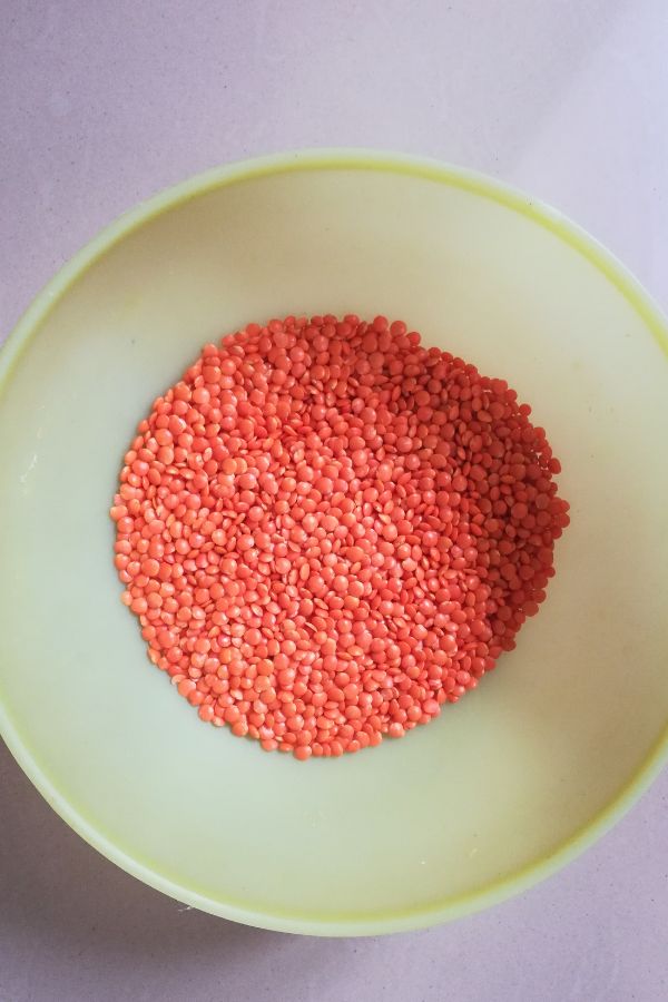 Red lentil or masoor dal