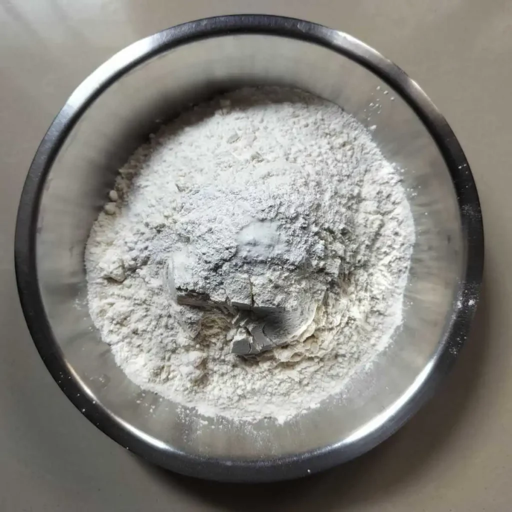 flour mixture in a plate
